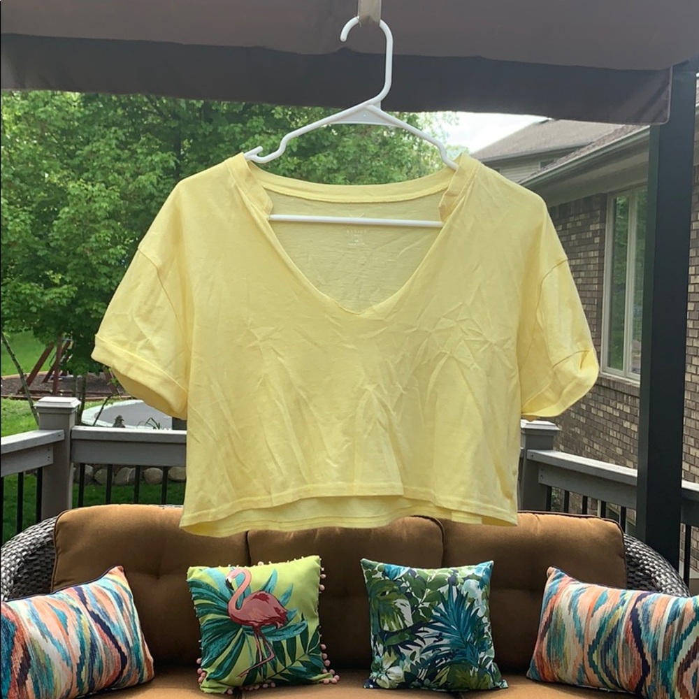 Pacsun yellow crop top